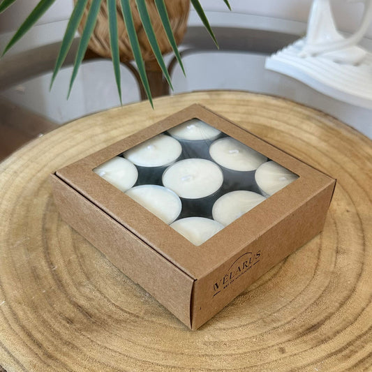 Velas de té SIN AROMA (18 unidades)