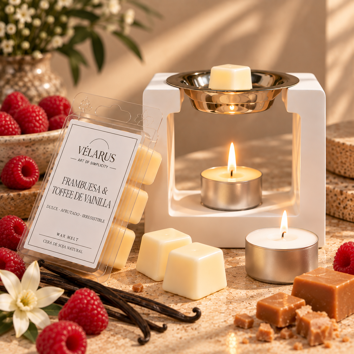 Aroma dulce: Frambuesa & Toffee de Vainilla