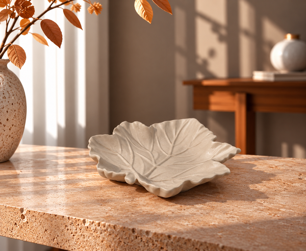Hojita decorativa · Gris Topo