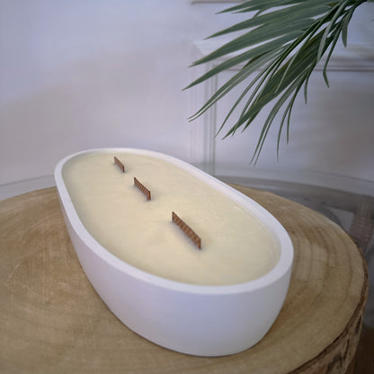 Vela XXL ovalada (SIN AROMA)