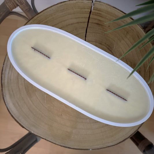 Vela XXL ovalada (SIN AROMA)