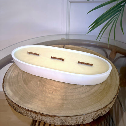 Vela XXL ovalada (SIN AROMA)