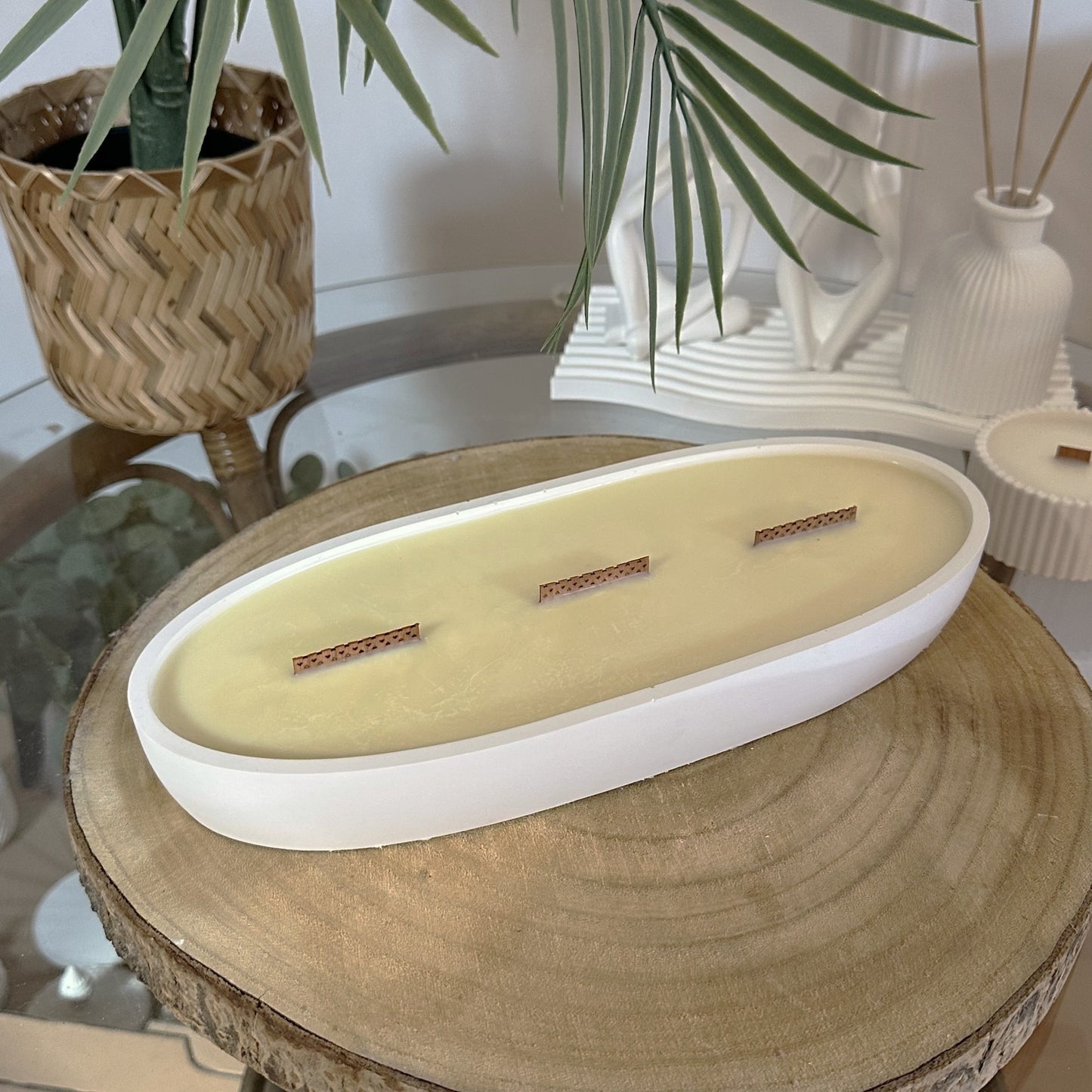 Vela XXL ovalada (SIN AROMA)